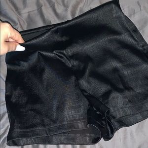 Black stretchy shorts